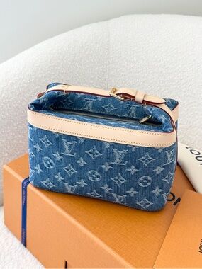 ✨NEW✨Louis Vuitton 2026 Monogram Denim Cruiser Toiletry Bag - Blue Denim